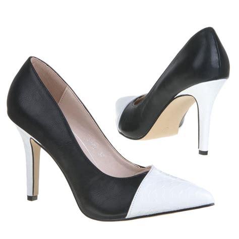 pumps zwart wit